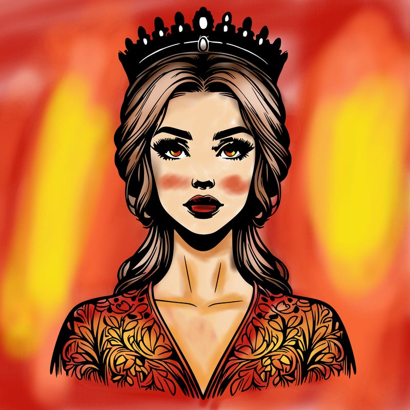 realistic beautiful queen