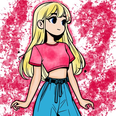 girl in a cute crop top