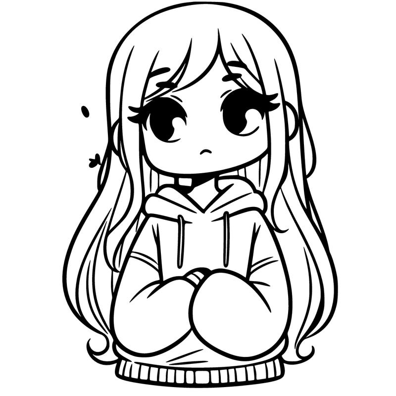 girl in a sweatshirt