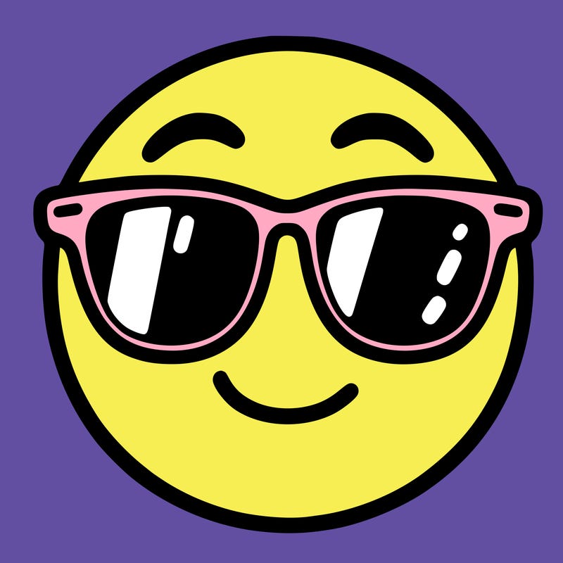 emoji with sunglasses
