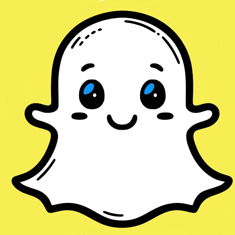 snapchat logo without a face