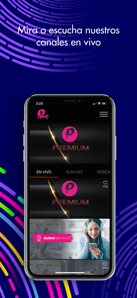 Power Honduras - Power Honduras mobile app interface for live radio and music streaming