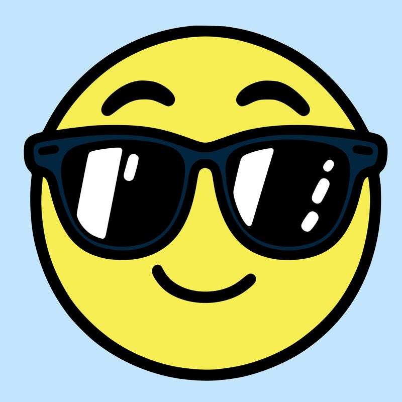 emoji with sunglasses