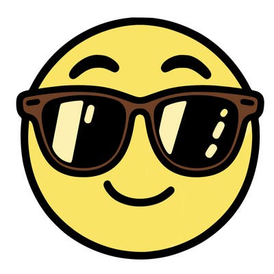 emoji with sunglasses