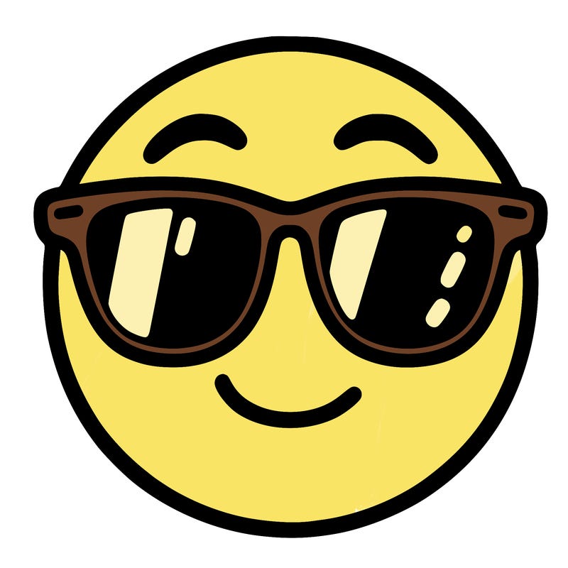 emoji with sunglasses