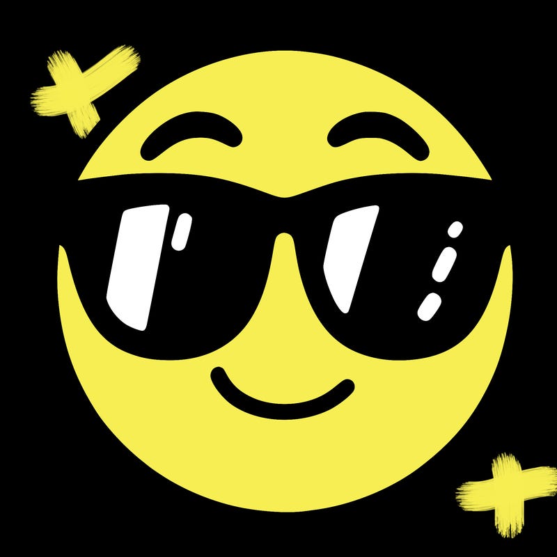 emoji with sunglasses