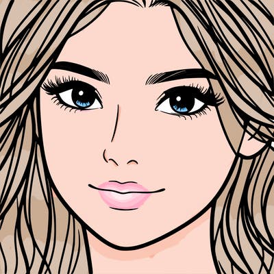 woman close up face pretty aesthetic