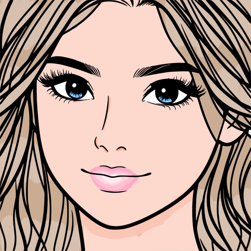 woman close up face pretty aesthetic