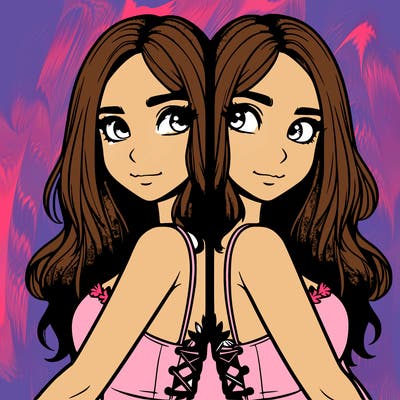 a realistic girl split