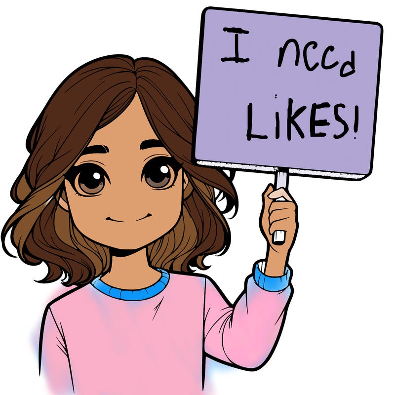 realistic girl holding up a sign