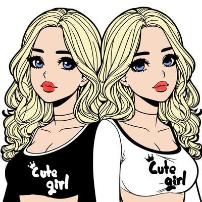 realistic twin sisters