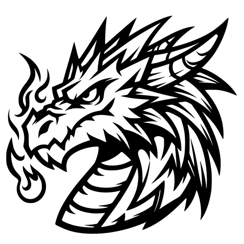 cool dragon head