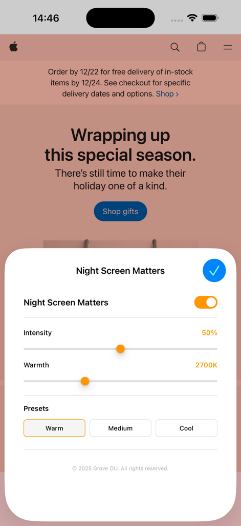 Night Screen Matters - Utilities App | MWM