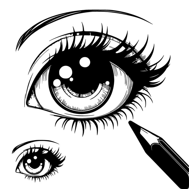 it has a realistic eye with shading