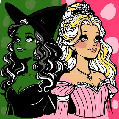 'elphaba and glinda (realistic)