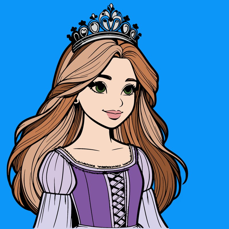 a realistic medieval princess with a tiara