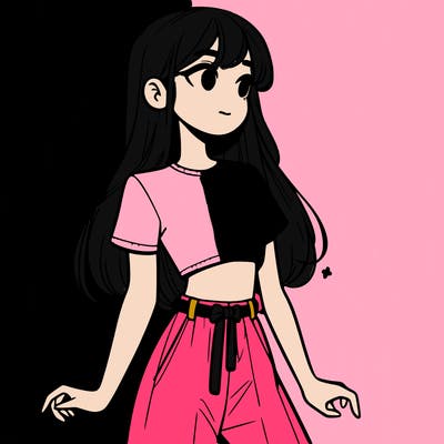 girl in a cute crop top