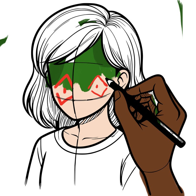 drawing a realistic person