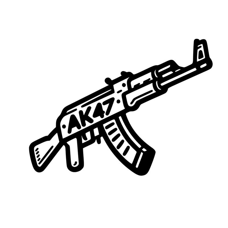 ak47 logo that is simple
