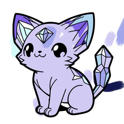 crystal kitten