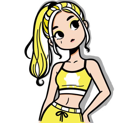 girl in crop top