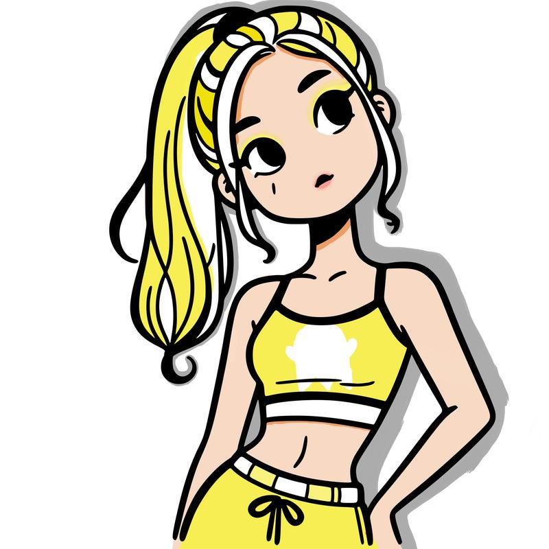 girl in crop top