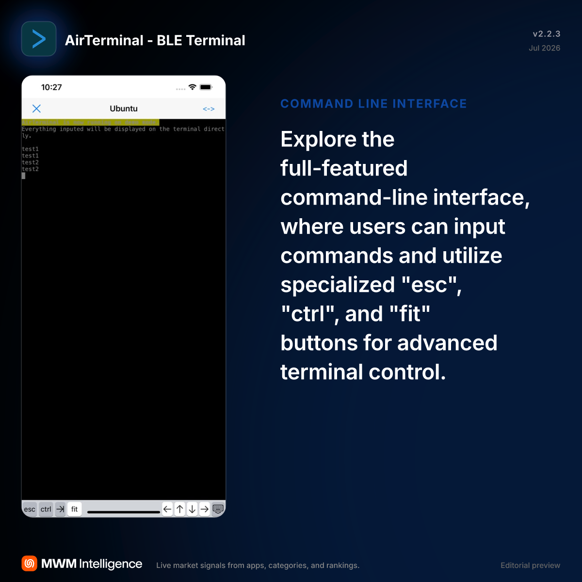 AirTerminal - BLE Terminal - Developer Tools App | MWM