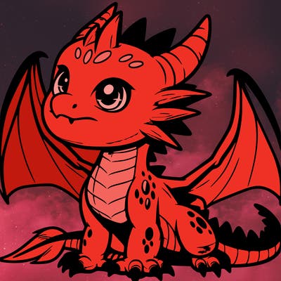 fierce baby night dragon