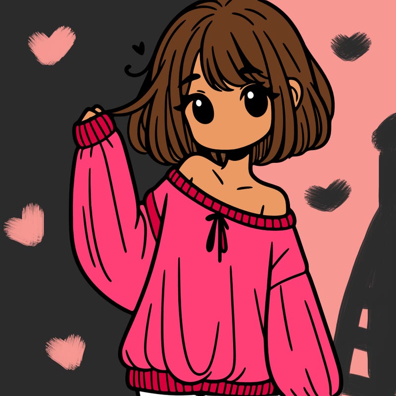 girl in baggy sweater hanging off her shoulder