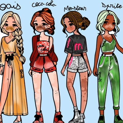 4 woman 1 has hair in a braid top 2 has hair in a bun top and shorts 3