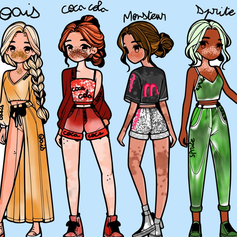 4 woman 1 has hair in a braid top 2 has hair in a bun top and shorts 3