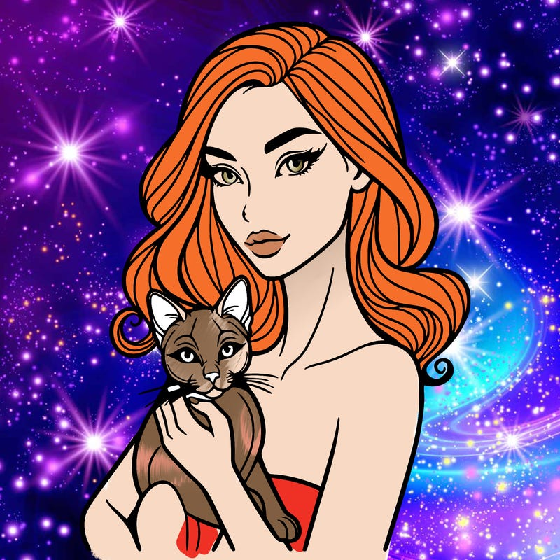 detailed girl holding siamese cat