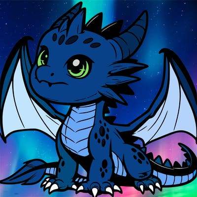 fierce baby night dragon