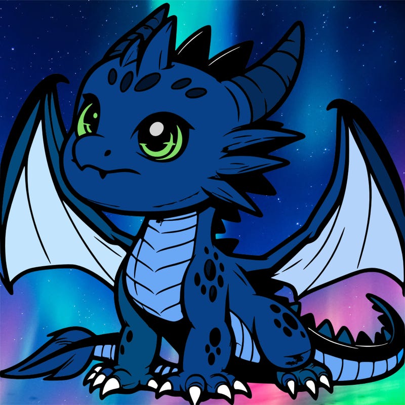 fierce baby night dragon