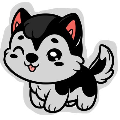 cute huskie