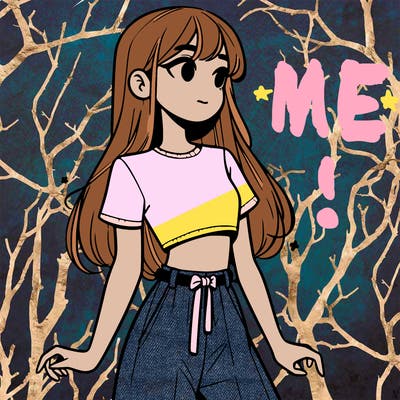 girl in a cute crop top