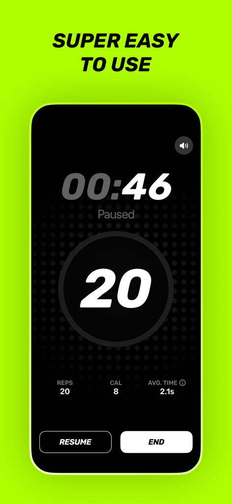 Push Up Counter & Tracker - Puuush app interface showing push up count and workout statistics