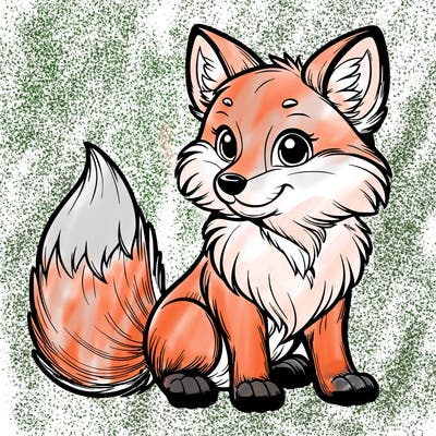 realistic fox