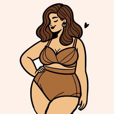 plus size woman bathing suit