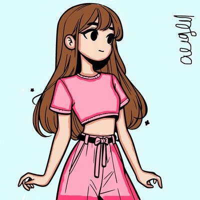 girl in a cute crop top