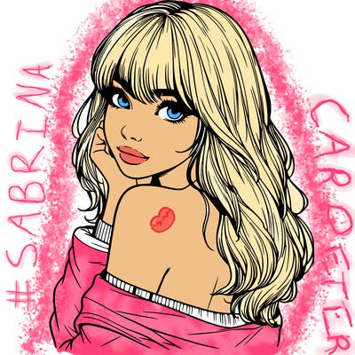 realistic girl with bangs looking over her shoulder