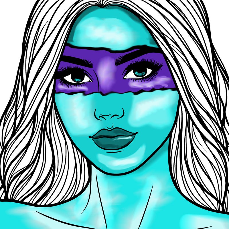 close up of beautiful woman