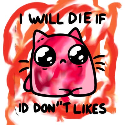 a cat that will die if we don’t get 10 likes