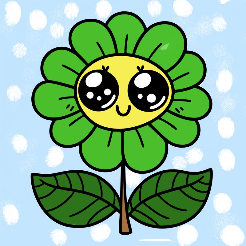 flower with eyes