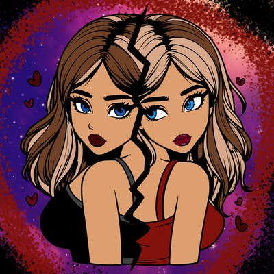 realistic girl split