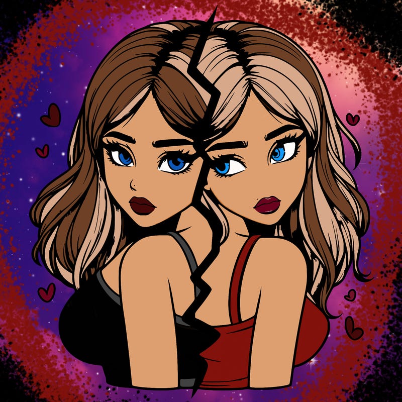 realistic girl split