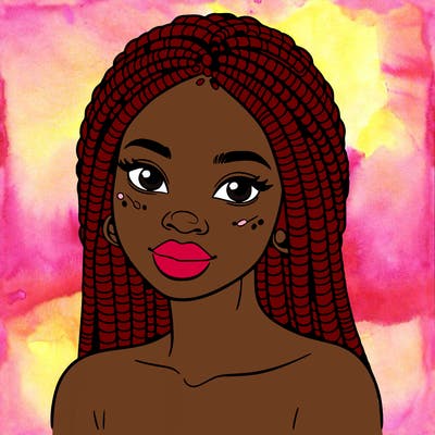 african woman with fulani braids