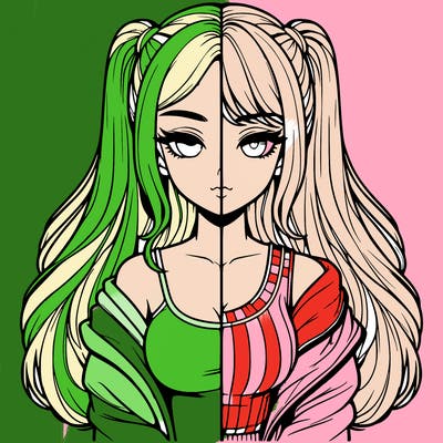 realistic girl split