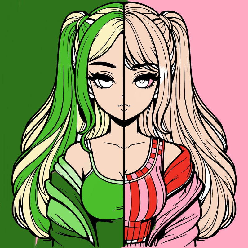 realistic girl split