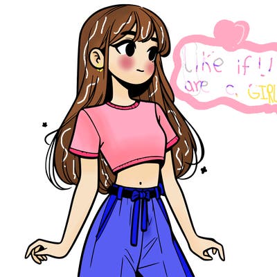 girl in a cute crop top